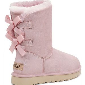 UGG Bailey Bow ll Shimmer Metallic Suede Boots